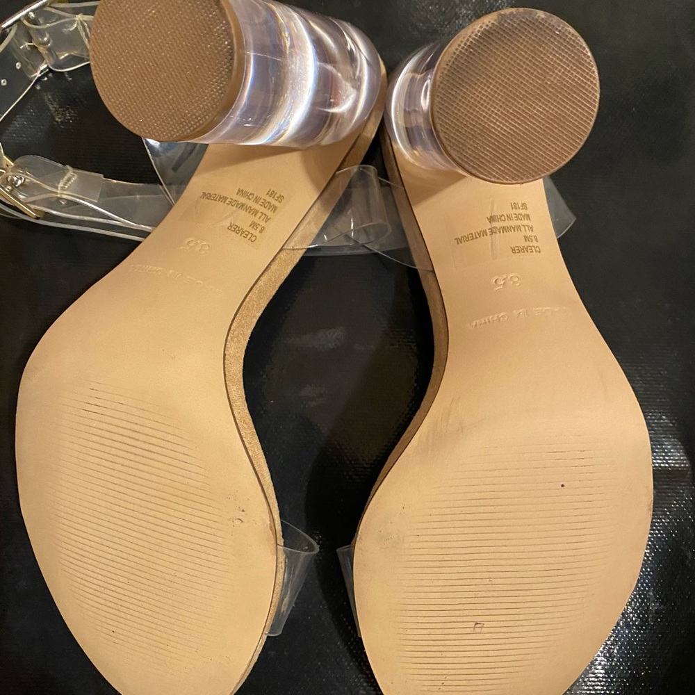 Steve Madden Transparent And Tan Block Heels - image 7